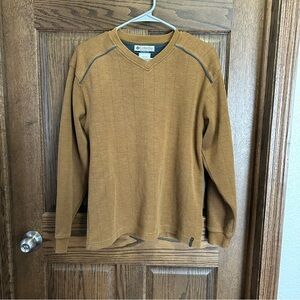 Columbia Men's Tan V-Neck Sweater